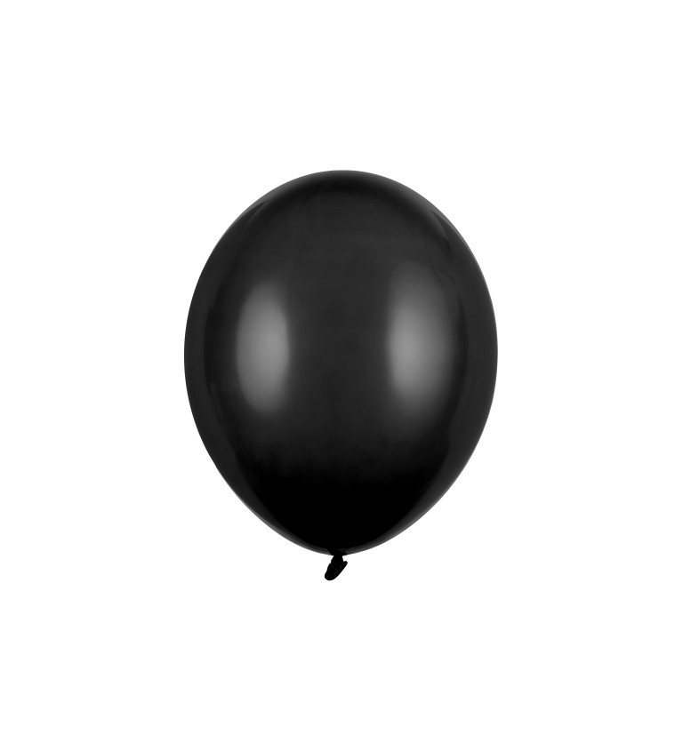Balónek pastelový - černý - 10 ks