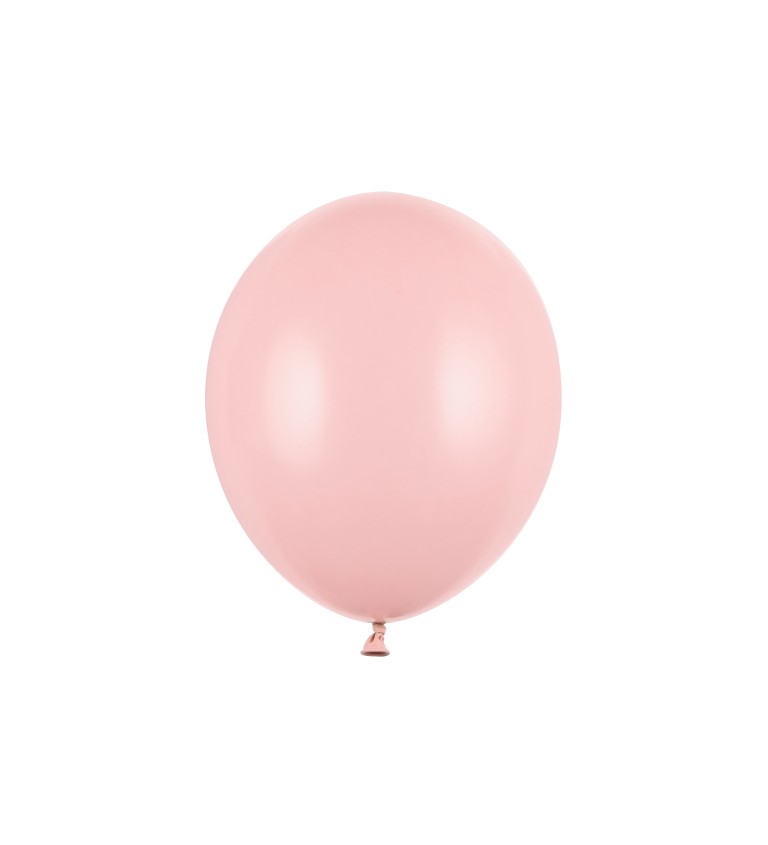 Pevné pastelové balónky světle růžové