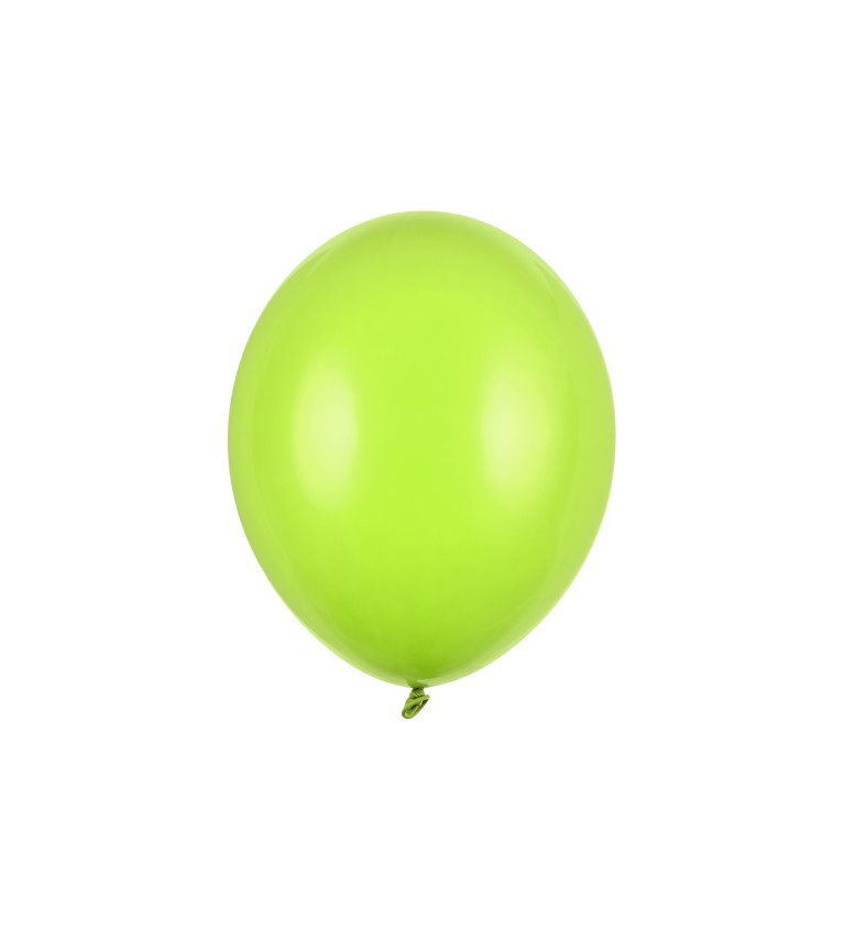 Balónek pastelový - světle zelený - 10 ks