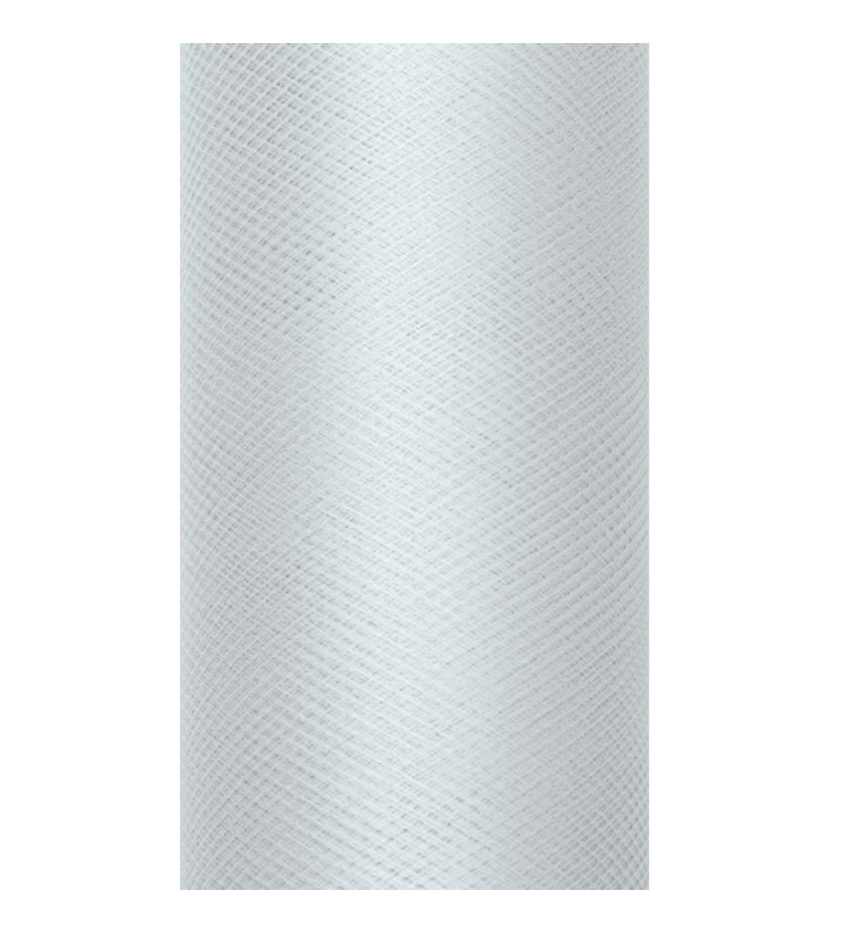 Dekorační tyl - šedý, 15 cm