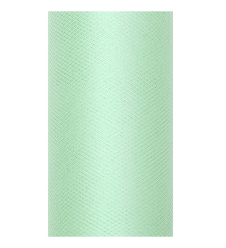 Dekorační tyl - peprmintový, 15 cm