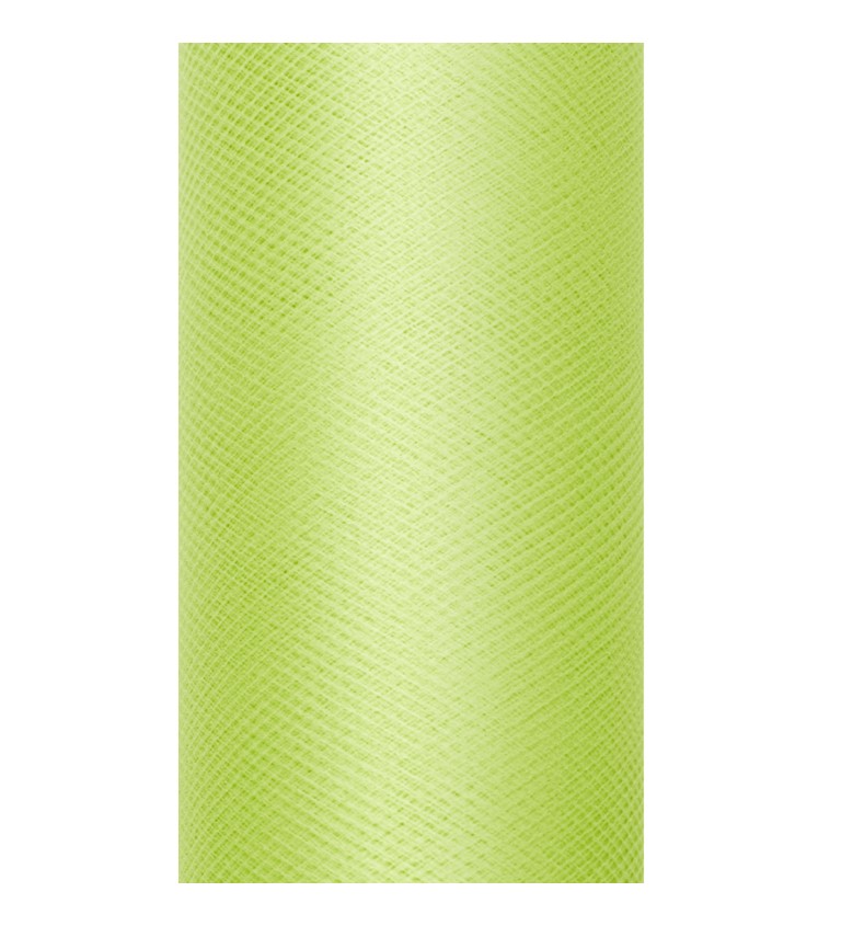 Dekorační tyl - světle zelený, 30 cm