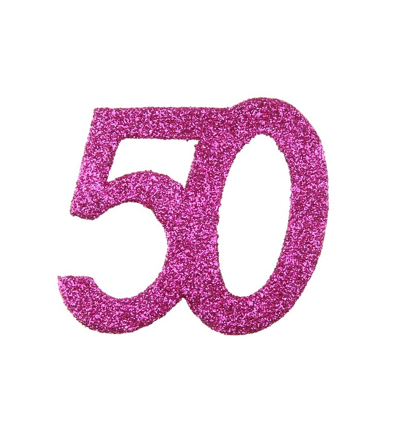 Konfety - růžové - 50 let