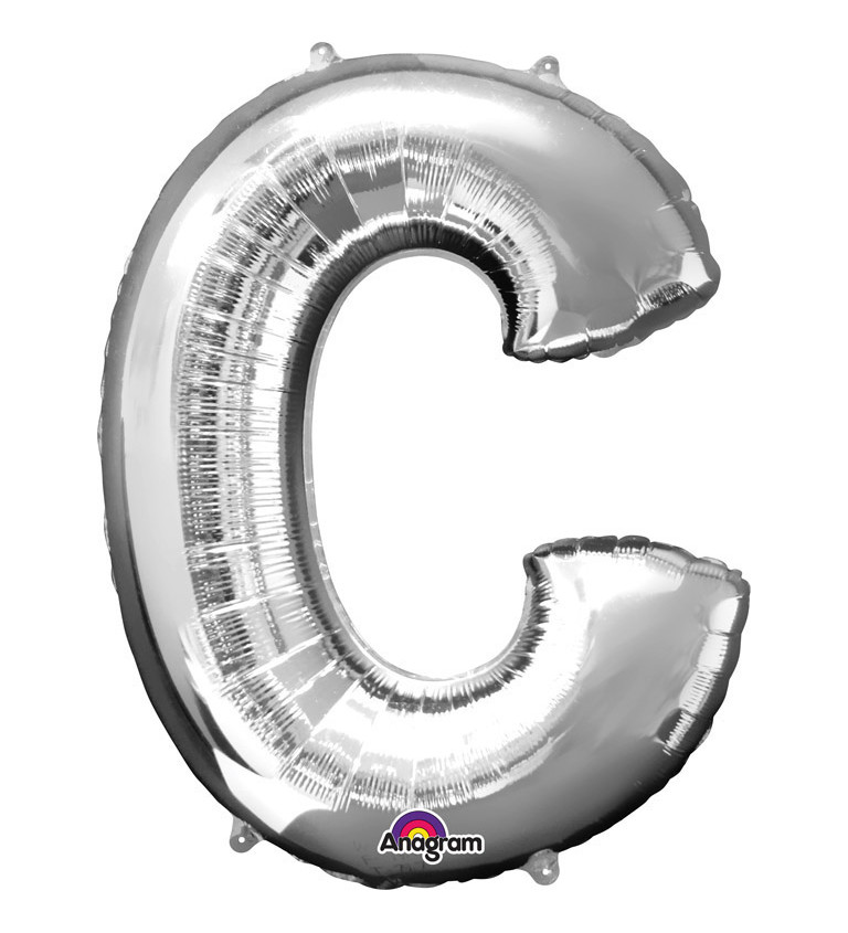 Nafukovací fóliový balónek stříbrný - C