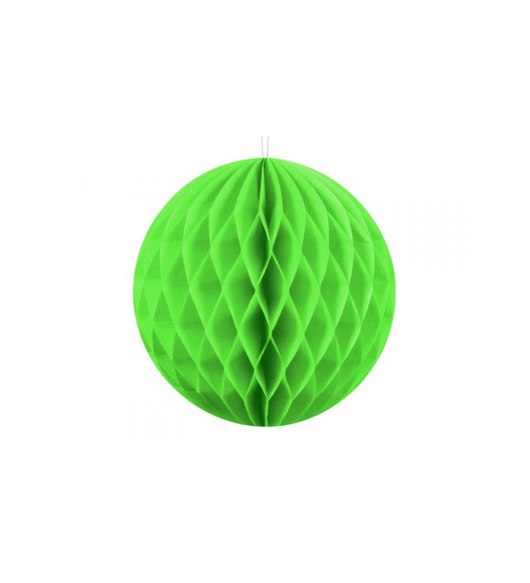 Papírová koule - zelená, 40 cm