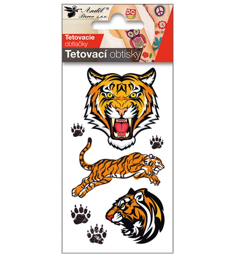 Tetovací obtisky - tygr