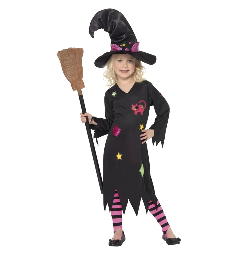 Maškarní kostým - dětský - Malá čarodějka