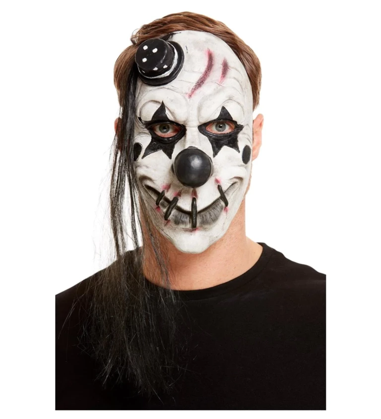 Latexová maska - Strašidelný klaun