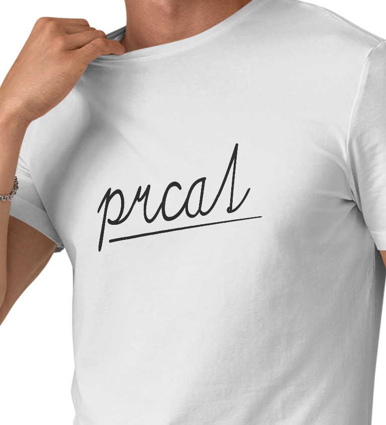 Pánské triko bílé - Prcat