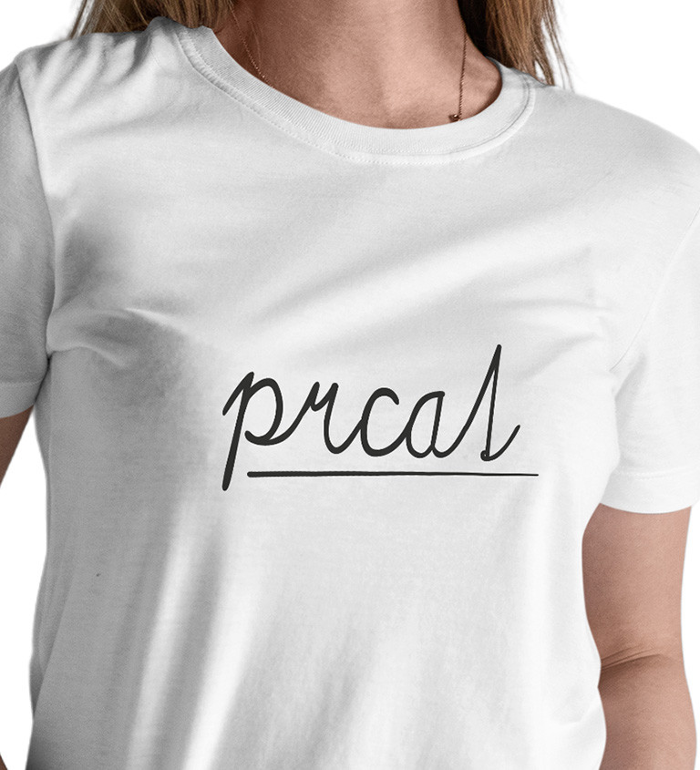 Dámské triko bílé - Prcat